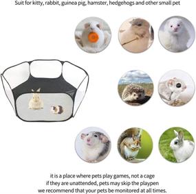 img 1 attached to Amakunft Breathable Transparent Chinchillas Hedgehogs Small Animals ~ Houses & Habitats