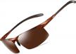 bircen men's polarized carbon fiber sunglasses uv protection sports fishing driving al-mg frame for men logo