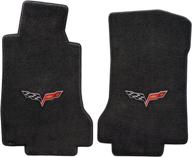 2005 2006 corvette ebony black mats interior accessories logo