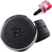 gotoshop leather car handle spinner blacksuit steering wheel knob 1p logo