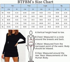 img 1 attached to Flaunt Your Curves with BTFBM 👗 Bodycon Drawstring Stretch Dresses - Trendy Women's Clothing