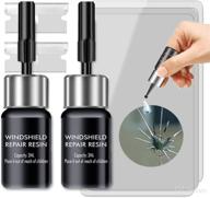 nano fluid windshield repair kit - fix glass 🔧 chips, cracks, and star-shaped cracks with automotive diy windscreen tool logo