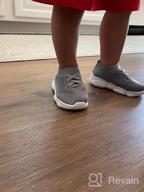 img 1 attached to 👶 Breathable Cotton Mesh Sneakers for 1-4 Year Olds: Slip-on Trainer Shoes for Baby's First Steps, Perfect for Boys and Girls - Ideal for Outdoor Play review by Adam Martin