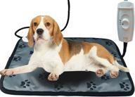 🔥 medium pet heating pad - electric heated bed mat for dogs and cats - waterproof, chew proof cord, easy to clean logo