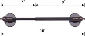 img 2 attached to Magnetic Multi-Use Curtain Rods & Towel Bar For Metal Doors & Windows - Adjustable, 4 Pack In Brown