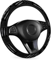 🚗 enhance your ride with the xiladoso vintage black american flag steering wheel cover - premium protection and style for your car! логотип