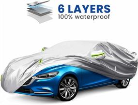 img 4 attached to Protect Your Sedan Anytime With ELUTO'S 6-Layer Waterproof Car Cover - Ideal For Indoor And Outdoor Use!