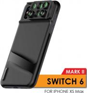 ztylus switch 6 mkii for apple iphone xs max: 6 in 1 dual optics lens system (fisheye, telephoto, wide-angle, macro and super macro), double layer protection (for iphone xs max) logo