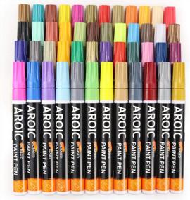 img 3 attached to Get Creative With AROIC'S 48 Pack Paint Pens - Write On Any Surface With Ease!