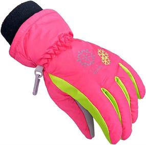 img 1 attached to Mittens Gloves Waterproof Winter Glove Girls' Accessories : Cold Weather