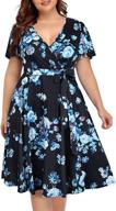 women's flutter floral dresses: semi formal cocktail attire - shop women's clothing in floral dresses logo