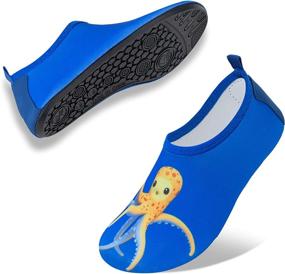 img 3 attached to Kids Water Barefoot Non Slip 23 Boys' Shoes at Outdoor