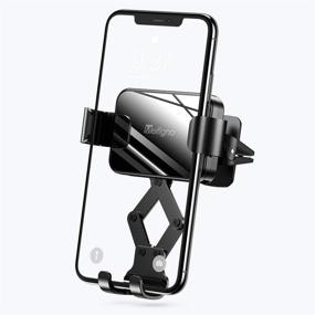 img 4 attached to 📱 Meifigno Car Phone Mount: Gravity Auto-Clamping Hands-Free Holder for iPhone SE/11 Pro Max/Xs/XR/8 Plus, Samsung Galaxy S20+ Ultra Note10 Plus & All