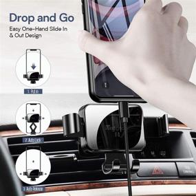 img 3 attached to 📱 Meifigno Car Phone Mount: Gravity Auto-Clamping Hands-Free Holder for iPhone SE/11 Pro Max/Xs/XR/8 Plus, Samsung Galaxy S20+ Ultra Note10 Plus & All