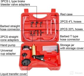 img 3 attached to N / A YSTOOL Brake and Clutch Fluid Hand Pump Vacuum Bleeder Tool Kit for Brake Oil Change, Power Steering Fluid Bleeding - Includes Hand Pump Jar Adapters, Ideal for Auto Car, Truck, Motorcycle Use