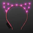 light up your style with pink starlight led kitty cat ears headband logo