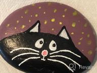 img 1 attached to 50 Count Black Flat & Smooth Kindness Rocks For Painting, Decoration, And Crafts - Hand Picked 1.5 To 2.7 Inch Medium & Small Rocks By Lifetop review by David Elam