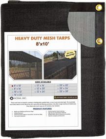 img 4 attached to 8X10 Heavy Duty Black Knitted Mesh Tarp With Grommets - 60-70% Shade For Greenhouses, Gardens, Canopies, Pools, And Dump Trucks - Windscreen Supply Co