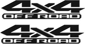 img 3 attached to 🚜 Black 4x4 Off Road Decals Stickers Pair Set - Replacement for 1500 2500 3500 Truck Sticker