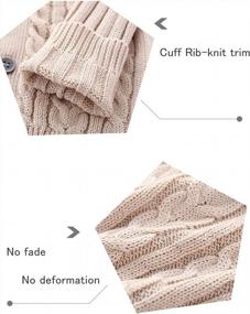 img 2 attached to Feidoog Baby Boys V-Neck Cardigan Crochet Sweater Knit Button Pullover Sweatshirt Toddler