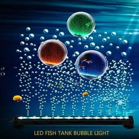 img 3 attached to 🐠 Acksky 9-24 Beads LED Aquarium Light, Color Changing Fish Tank Light with Remote Control - 16.5" 24 Led, 16 Colors & 4 Modes, Waterproof Submersible LED Lights for Fish Tank