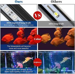 img 1 attached to 🐠 Acksky 9-24 Beads LED Aquarium Light, Color Changing Fish Tank Light with Remote Control - 16.5" 24 Led, 16 Colors & 4 Modes, Waterproof Submersible LED Lights for Fish Tank