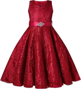 img 4 attached to Sparkling Elegance: Glitter Vintage Pageant Dresses for Girls by BEAUTY CHARM