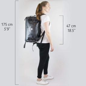 img 2 attached to 🎒 The Friendly Swede Waterproof Duffel Bag Backpack: A Versatile 35L VAXHOLM Roll Top Dry Bag for Gym, Travel, and Sports