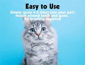 img 1 attached to 🐶 Petkin Plaque Spray, Cool Mint, 4 Fl Oz – Dental Care for Dogs & Cats, Removes Plaque & Tartar, Freshens Breath & Whitens Teeth with Baking Soda - No Brushing or Rinsing Required