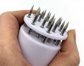 img 2 attached to 2 Pack Cdybox 21-Pin Stainless Steel Tenderizing Needles - Perfect Kitchen Artifact For Softening Meat!
