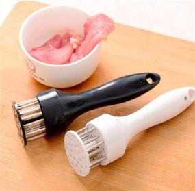 img 4 attached to 2 Pack Cdybox 21-Pin Stainless Steel Tenderizing Needles - Perfect Kitchen Artifact For Softening Meat!