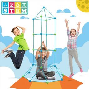 img 3 attached to STEM Building Kit For Kids Ages 5-12: Ultimate Forts Builder Gift Set For Boys & Girls!