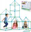 stem building kit for kids ages 5-12: ultimate forts builder gift set for boys & girls! logo