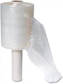 img 2 attached to 12 Pack 5In X 1000Ft 70 Gauge Extra Thick Clear Mini Hand Stretch Wrap Rolls With Handle - Perfect For Moving & Storage!