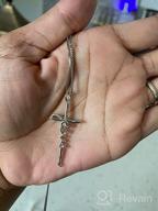 картинка 1 прикреплена к отзыву Ожерелье Святого Креста: подвеска Бесконечного Сердца из 925 стерлингового серебра для женщин - идеальный христианский подарок от Joshua Beaule