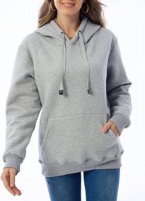 img 1 attached to Jenkoon Womens Casual Sherpa Lined Pullover Hooded Sweatshirt Athletic Fleece Hoodie
