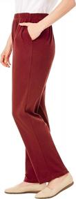 img 1 attached to 7-Day Knit Straight Leg Pants For Plus Size Women By Woman Within