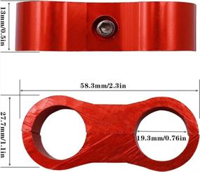 img 3 attached to Secure Your Fuel And Water Pipes With Tnisesm 10AN Separator Clamps - Set Of 4 With Allen Wrench