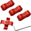 secure your fuel and water pipes with tnisesm 10an separator clamps - set of 4 with allen wrench logo
