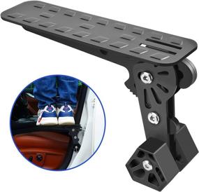 img 4 attached to 🚗 RISTOW Upgraded Car Door Step: Adjustable Angels, Foldable Roof Rack Pedal - 400 lbs Load, Storage Bag - Universal Fit