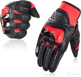 img 4 attached to BORLENI Motorcycle Gloves Touchscreen Breathable Motorcycle & Powersports