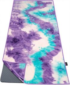img 4 attached to Ewedoos Yoga Towel With Anchor Fit Corners, Non Slip Yoga Towel, 100% Microfiber, Super Soft, Sweat Absorbent, Ideal For Hot Yoga, Pilates And Workout