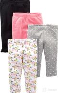 👶 must-have pack of 4 simple joys by carter's baby girls' pants - comfortable and stylish logo