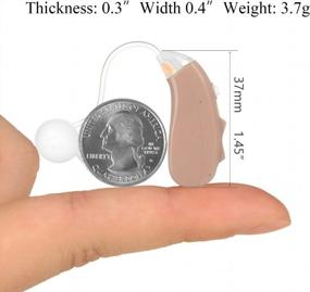 img 3 attached to Small-Sized Rechargeable Digital Hearing Aids With Noise Cancelling - Banglijian Ziv-201A (Pair)