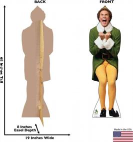 img 3 attached to 🎅 Enhanced Graphics Buddy The Elf Excited Life Size Cardboard Standup – Elf (2003 Film)