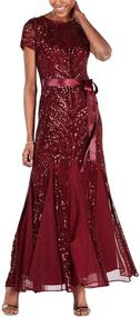 img 2 attached to Richards Womens Sleeve Embelished Sequins Women's Clothing ~ Dresses