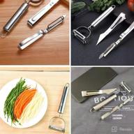 🔪 versatile kitchen gadget set: 3-in-1 peeler, grater, and fruit peeler logo