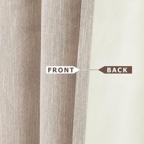 img 1 attached to Create A Cozy And Private Space With Melodieux Cotton Blackout Curtains – Beige, 52X84 Inch Panel