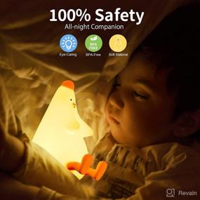 img 2 attached to 🐔 Cute Chicken Night Light for Kid's Bedroom: Nursery Lamp for Boys, Girls, Teens & Toddlers - Perfect Birthday Gift!