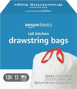 img 3 attached to Amazon Basics Kitchen Drawstring Gallon